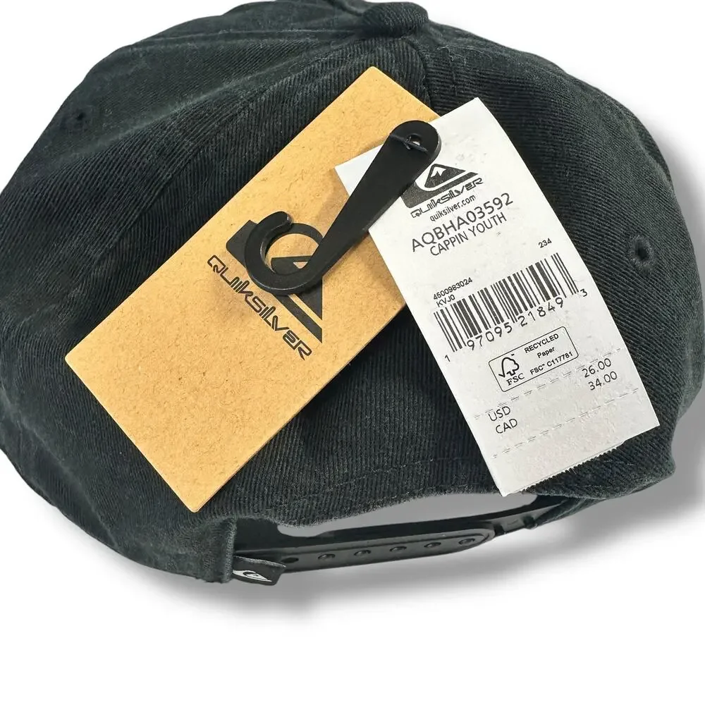 Quiksilver Snapback Cap Hat Radical Times Embroidered Collection Big Boys Sz OS